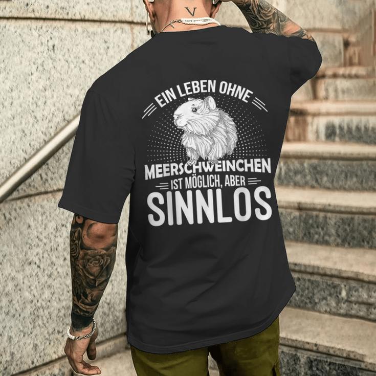 Ein Leben Ohne Guinea Pig Sinnlos Rodent T-Shirt mit Rückendruck Geschenke für Ihn