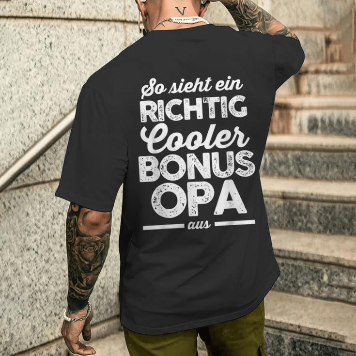 Ein Richtig Cool Bonus Grandpa Bonus Grandpa Family S T-Shirt mit Rückendruck Geschenke für Ihn