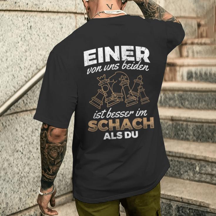 Eineron Uns Ist Besser Im Schess Als Du Chess Player T-Shirt mit Rückendruck Geschenke für Ihn