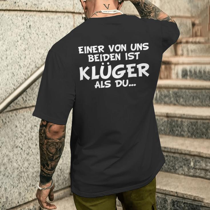 Eineron Uns Zwei Ist Klüger Als Du T-Shirt mit Rückendruck Geschenke für Ihn