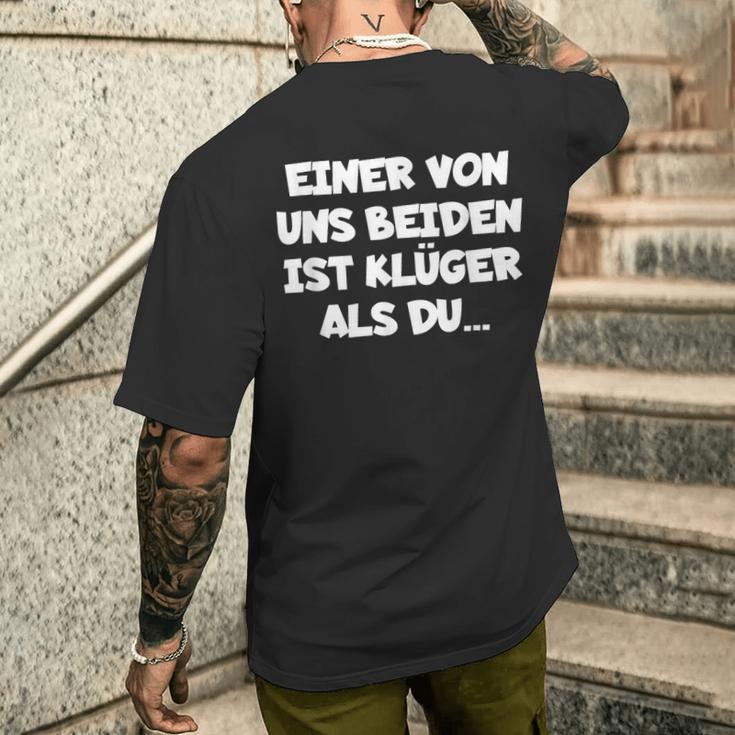 Einon Uns Beiden Ist Klüger Als Du” T-Shirt mit Rückendruck Geschenke für Ihn