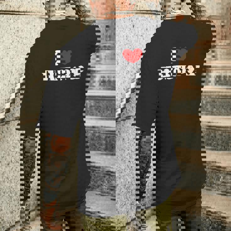 Me Encanta El Britpop Me Encanta El Britpop Camiseta Hombre Estampado Espalda Regalos para él