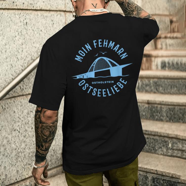 Fehmarnsundbrücke T-Shirt mit Rückendruck Geschenke für Ihn