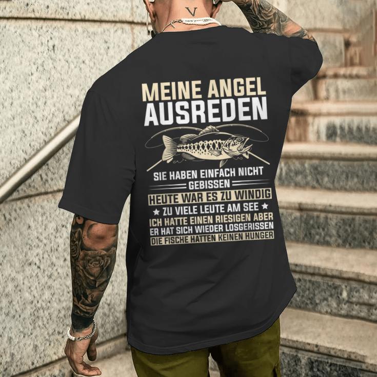 Fischer Fishing My Angel Excuses T-Shirt mit Rückendruck Geschenke für Ihn