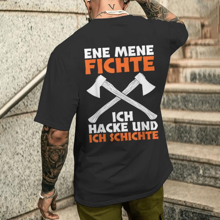 Forstwirt Holz Machen Lumberjack Sayings T-Shirt mit Rückendruck Geschenke für Ihn