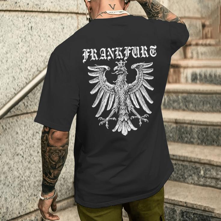 Frankfurt Adler Street Urban Fashion Clothing Fashion T-Shirt mit Rückendruck Geschenke für Ihn