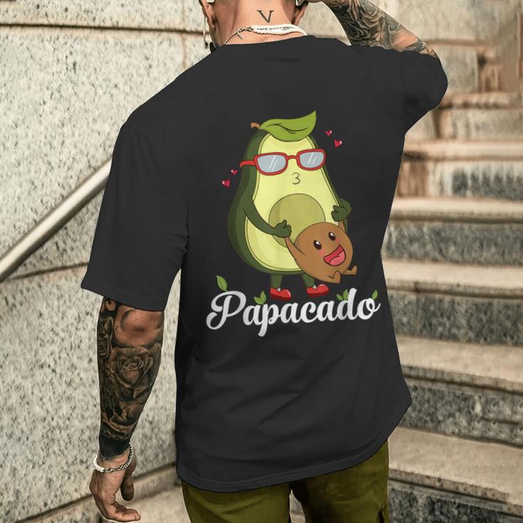 Avocado Papacado S T-Shirt mit Rückendruck Geschenke für Ihn