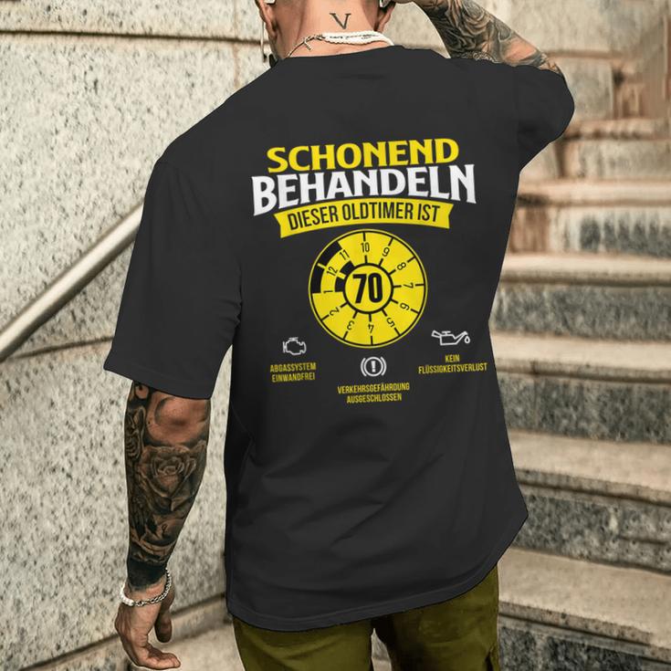 Dieser Oldtimer Ist 70 Jahre Birthday T-Shirt mit Rückendruck Geschenke für Ihn