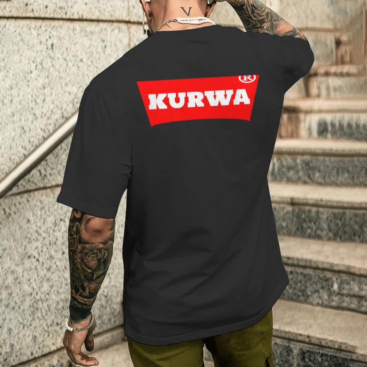 For Poland Kurwa T-Shirt mit Rückendruck Geschenke für Ihn