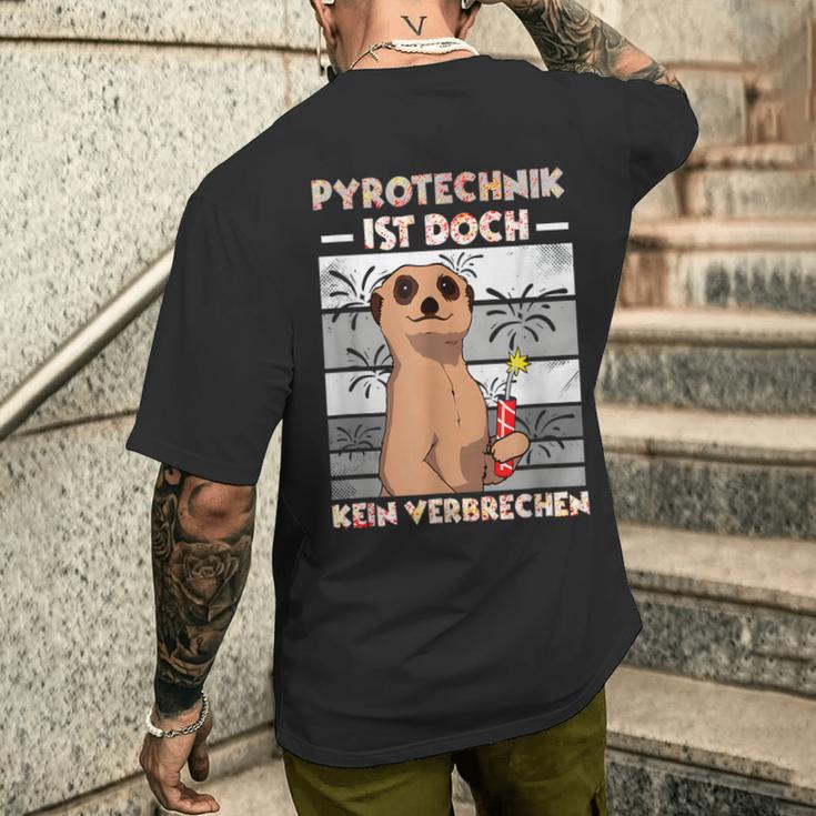 Pyrotechnik Ist Doch Keinerbrechen Feuerwerk T-Shirt mit Rückendruck Geschenke für Ihn