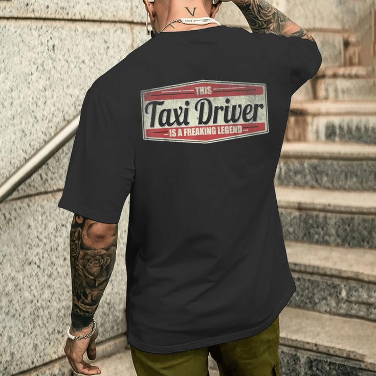 Sayingintage Taxi Driver T-Shirt mit Rückendruck Geschenke für Ihn