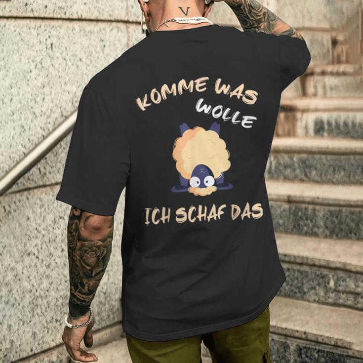 Word Game With Sheep Komme Was Wolle Ich Schaf Das T-Shirt mit Rückendruck Geschenke für Ihn