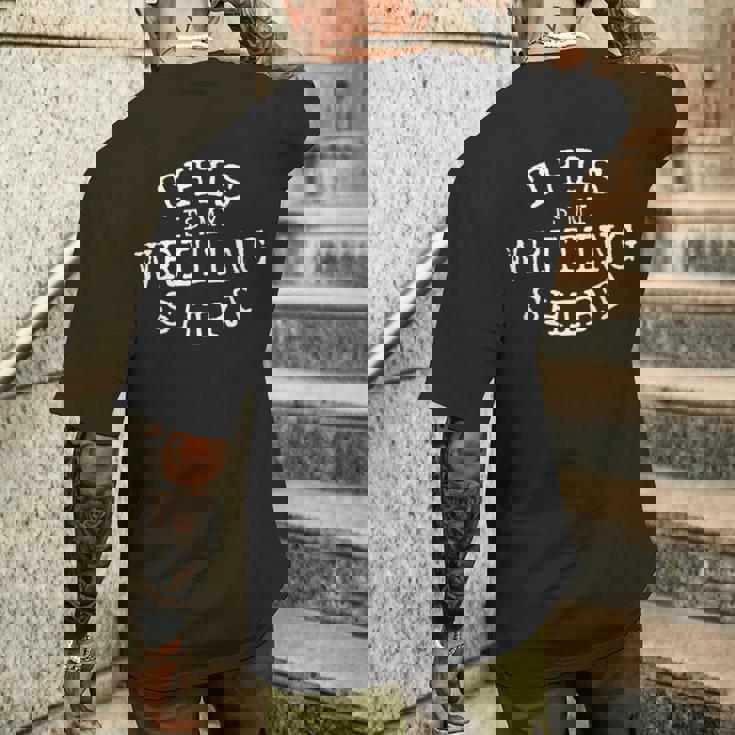 Writers For Writer This Is My Writing T-shirt da uomo con stampa posteriore Regalos para él