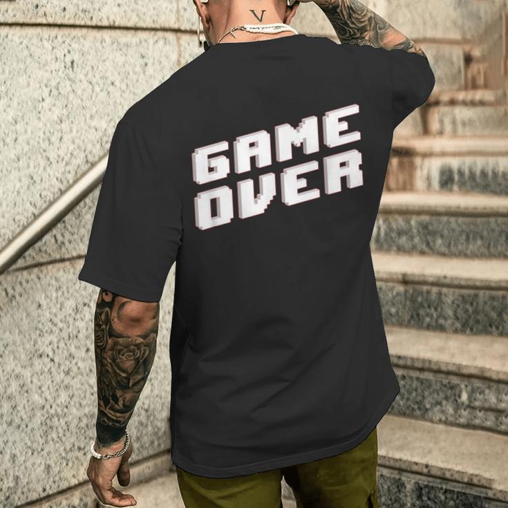 Game Over Ideo GameGame Over T-Shirt mit Rückendruck Geschenke für Ihn