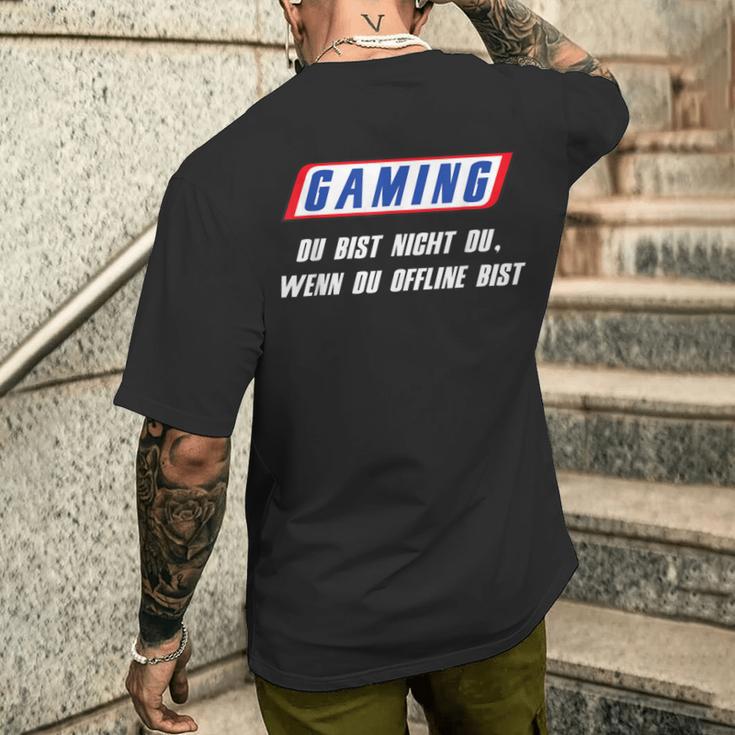 With ‘Gaming Du Bist Nicht Du Wenn Du Offline Bist’ Print T-Shirt mit Rückendruck Geschenke für Ihn