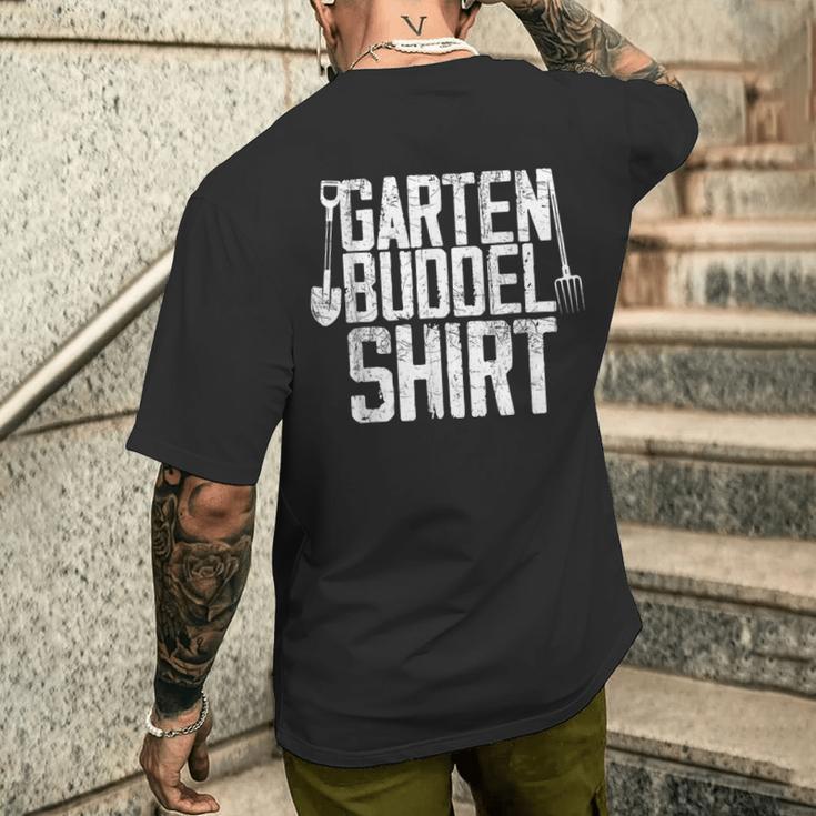 Garden Buddel Gardener Gardener Garden T-Shirt mit Rückendruck Geschenke für Ihn