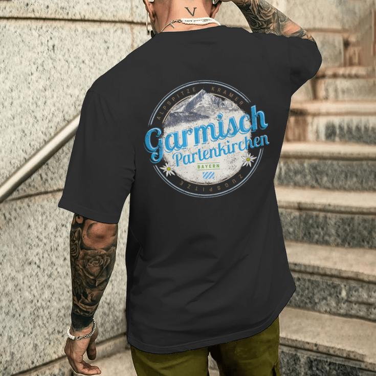 Garmisch Partenkirchen Bayern Alpen Deutschland Souvenir S T-Shirt mit Rückendruck Geschenke für Ihn