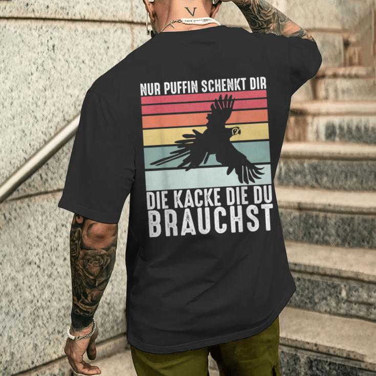 Nur Puffin Schenkt Dir Die Du Brauchst T-Shirt mit Rückendruck Geschenke für Ihn