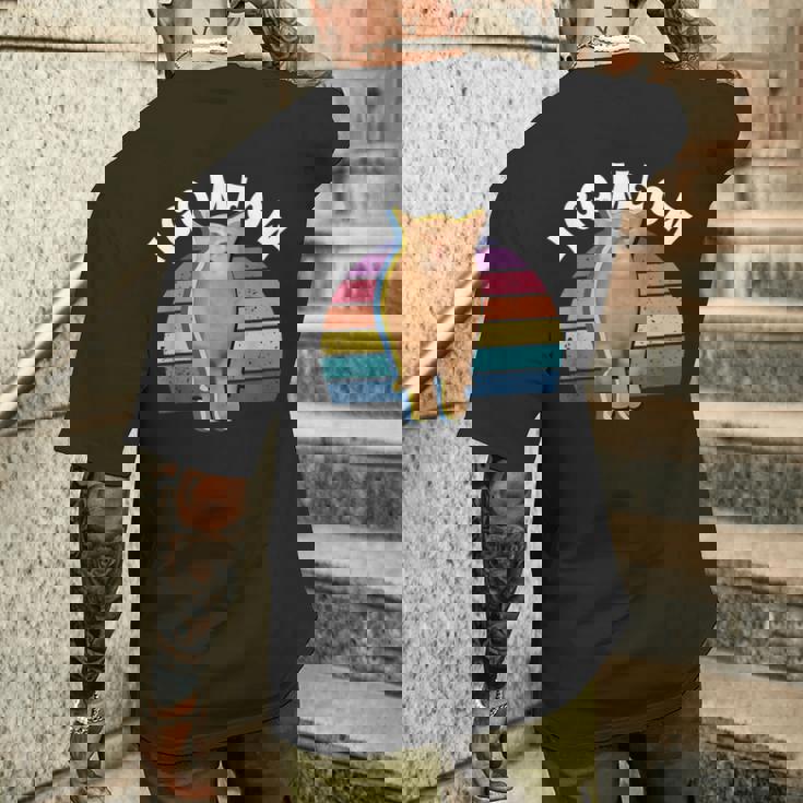 I Go Meow Divertente Gatto Cantare Meme Cat Song I Go Meow T-shirt da uomo con stampa posteriore Regalos para él