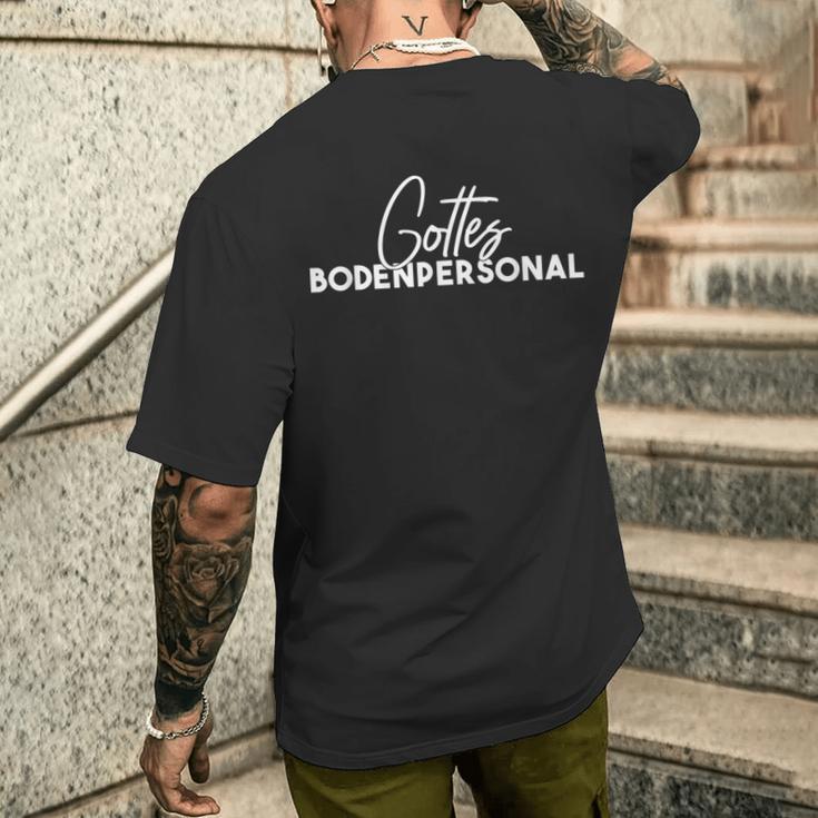 Gottes Bodenpersonnel S T-Shirt mit Rückendruck Geschenke für Ihn