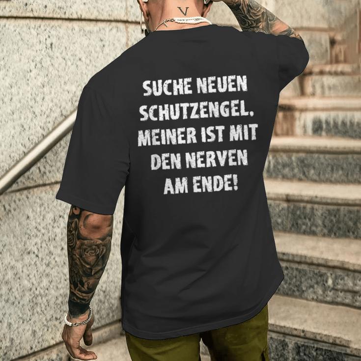 Guardian Angel Ist Mit Nerven Am Ende Search Neuen Fun T-Shirt mit Rückendruck Geschenke für Ihn