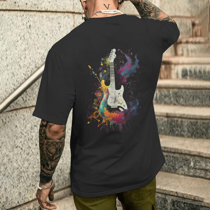 Guitarist T-Shirt mit Rückendruck Geschenke für Ihn