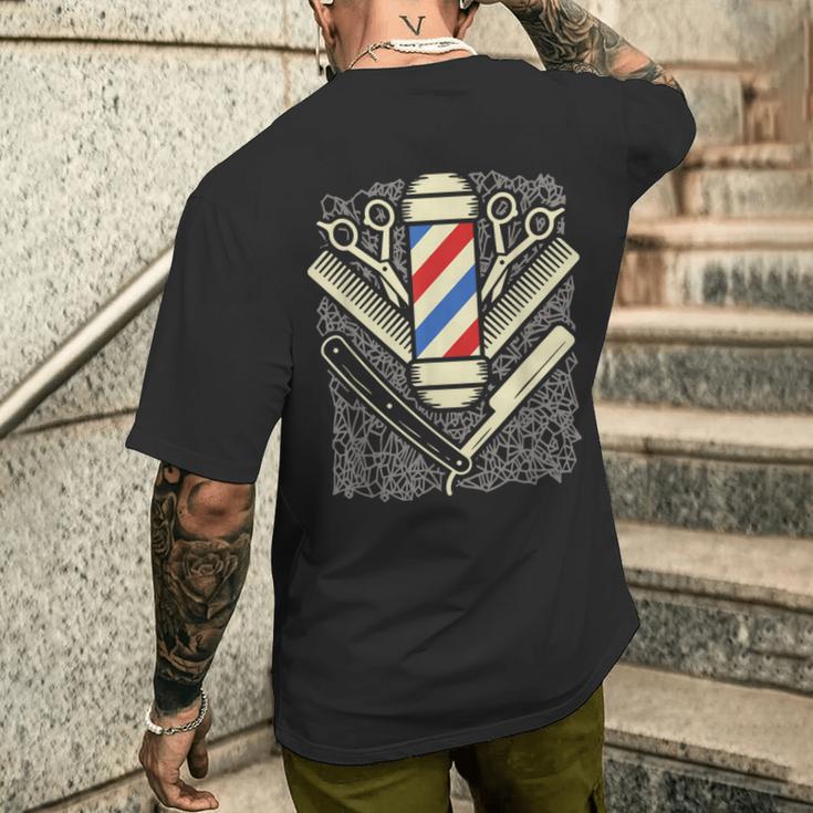 Hairdresser And Barber T-Shirt mit Rückendruck Geschenke für Ihn