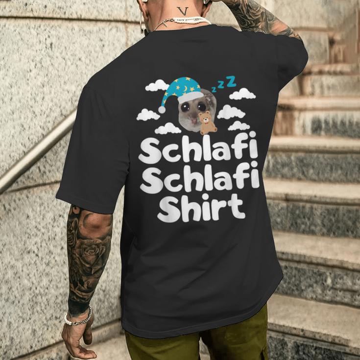 Hamsti Schlafi Schlafi T-Shirt mit Rückendruck Geschenke für Ihn