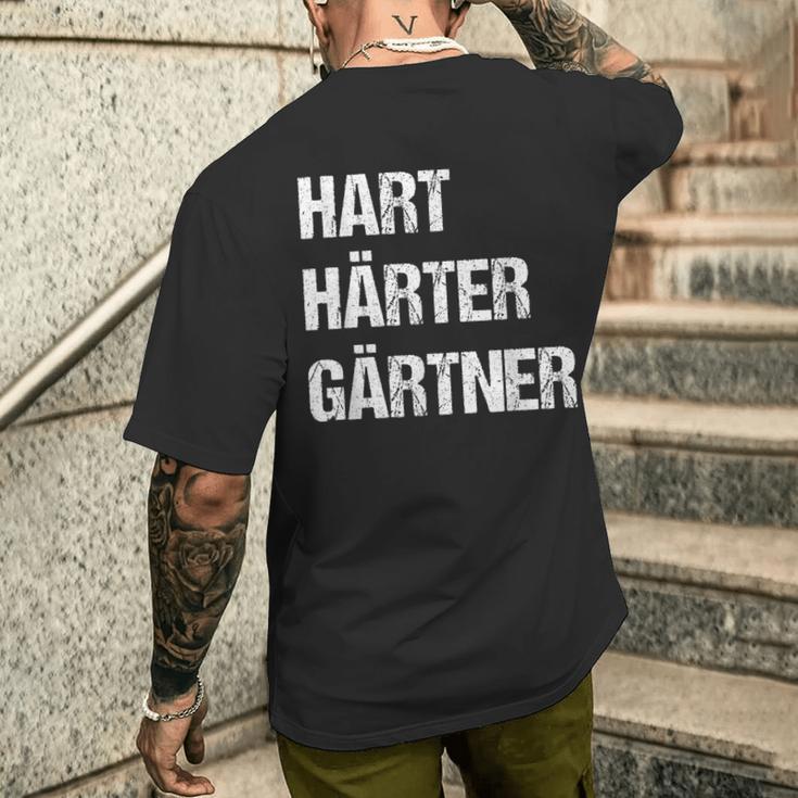 Hard Hardener Gardener Landscape Gardenerintage T-Shirt mit Rückendruck Geschenke für Ihn