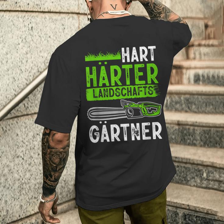 Hard Hardener Landscape Gardening Hobby Gardener T-Shirt mit Rückendruck Geschenke für Ihn