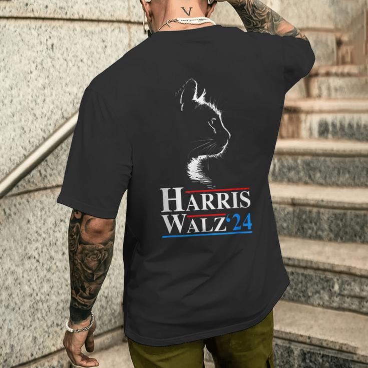 Harris Waltz 2024 Wahl Kamala Harris Tim Waltz 2024 T-Shirt mit Rückendruck Geschenke für Ihn