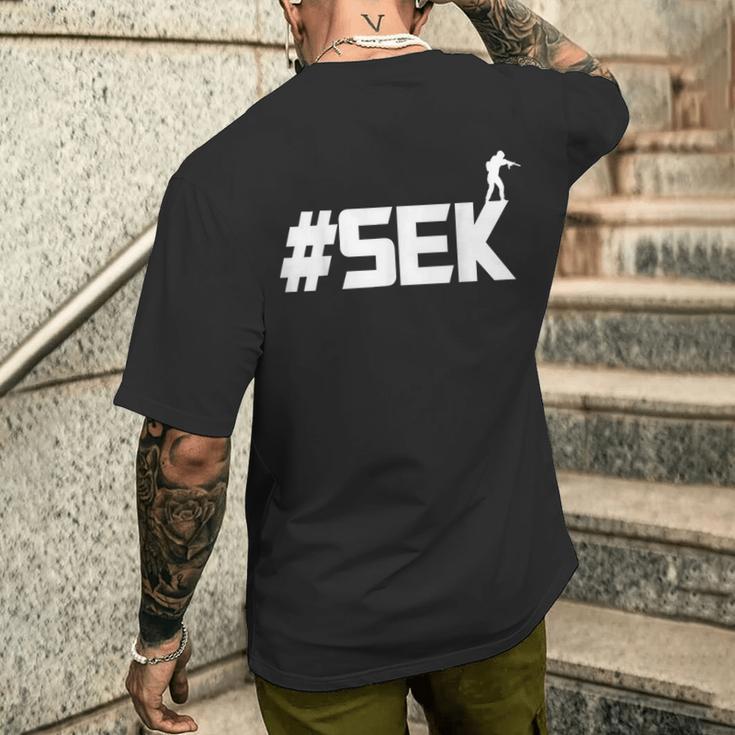 Hashtag Sek T-Shirt mit Rückendruck Geschenke für Ihn