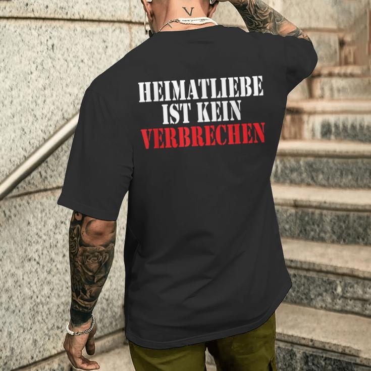 Heimatliebe Ist Keinerbrechen Deutschland German T-Shirt mit Rückendruck Geschenke für Ihn