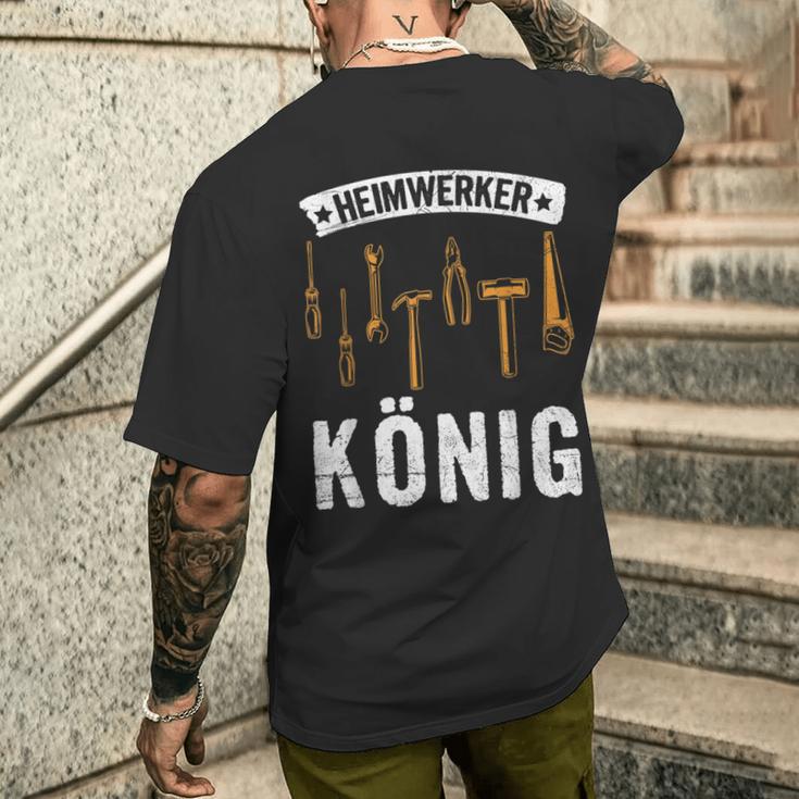 Heimwerkerkönig Diy Craftsman Saying T-Shirt mit Rückendruck Geschenke für Ihn