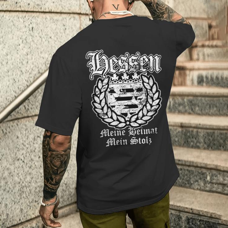 Hessen Heimat Patriot T-Shirt mit Rückendruck Geschenke für Ihn