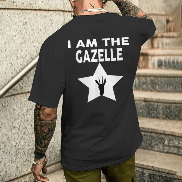 Ich Bin Die Gazelle T-Shirt mit Rückendruck Geschenke für Ihn