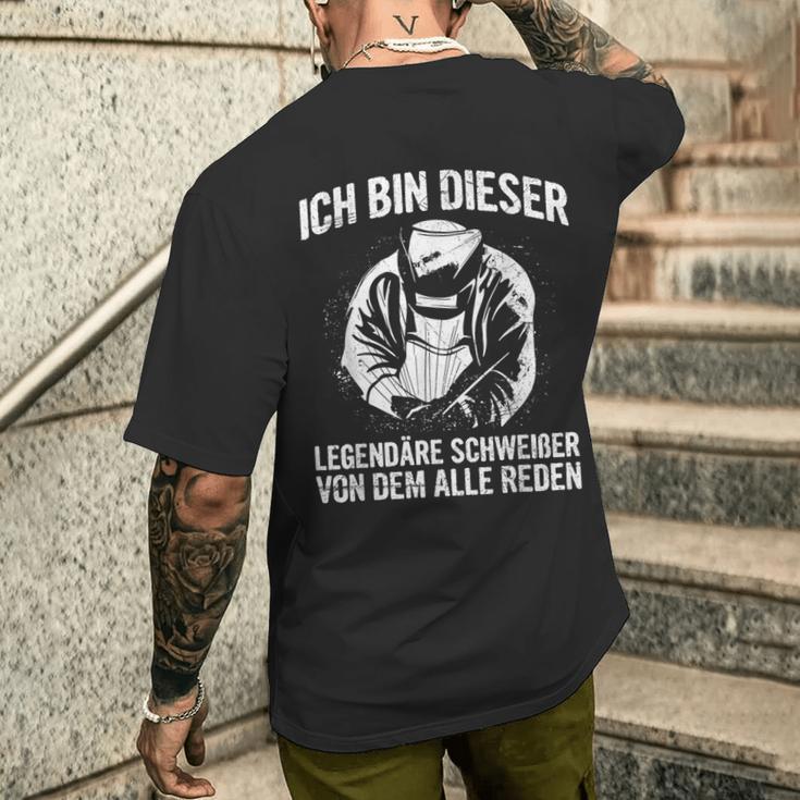 Ich Bin Dieser Legendär Ich Bin Dieser Legendary Welding T-Shirt mit Rückendruck Geschenke für Ihn