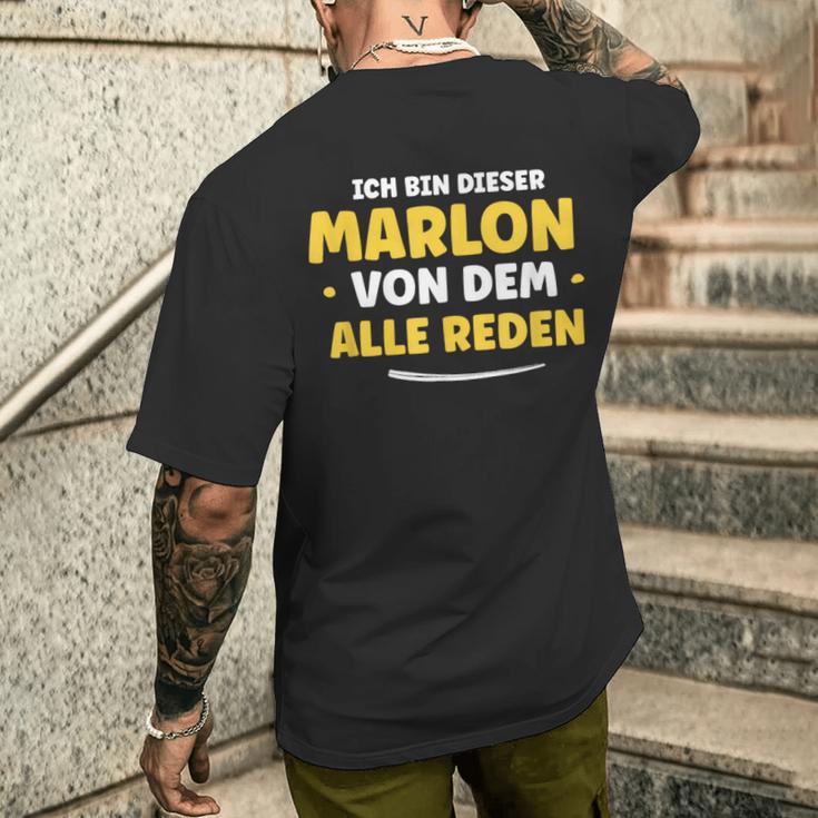 Ich Bin Dieser Marlon T-Shirt mit Rückendruck Geschenke für Ihn