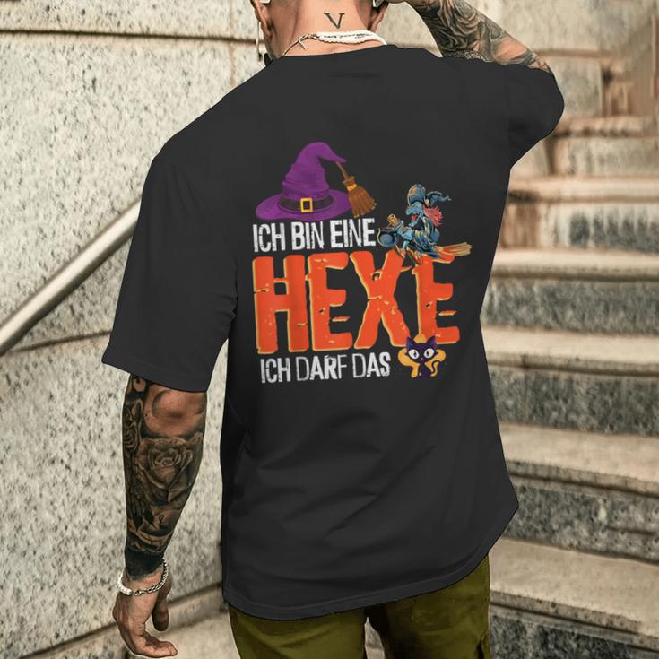 Ich Bin Eine Hexe Ich Darf Das Hexe T-Shirt mit Rückendruck Geschenke für Ihn