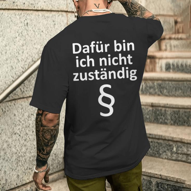 Ich Bin Ich Nicht Competent German Text T-Shirt mit Rückendruck Geschenke für Ihn