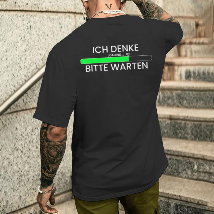 Ich Denke Informatiker It Nerd Itler Programmer T-Shirt mit Rückendruck Geschenke für Ihn