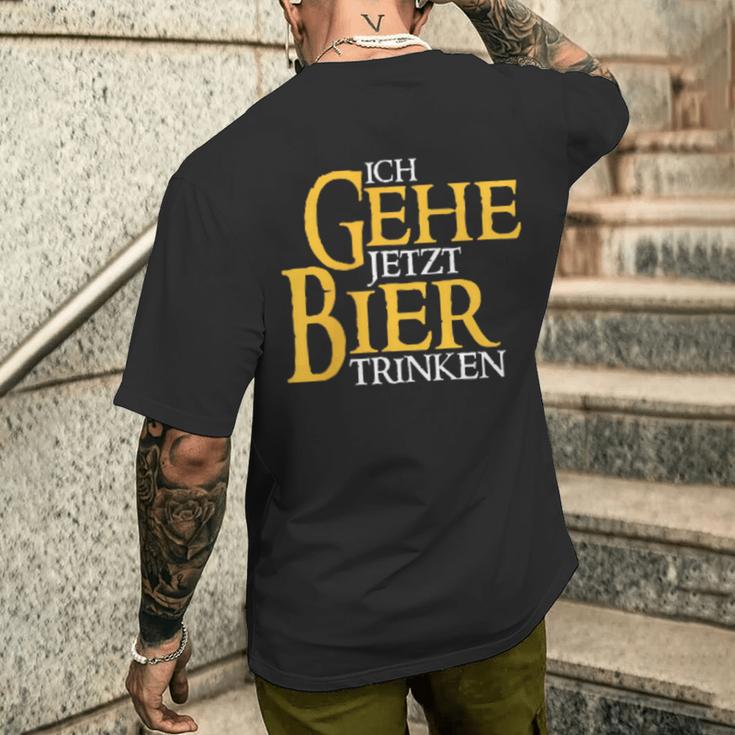 Ich Gehe Jetzt Bier S T-Shirt mit Rückendruck Geschenke für Ihn