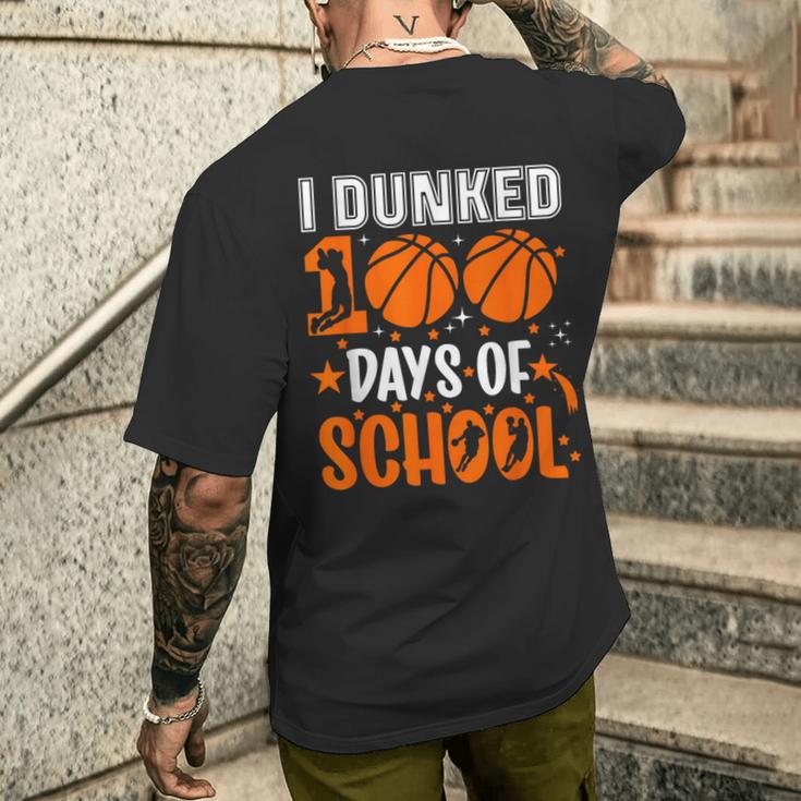 Ich Habe 100 Tage In Der Schule Eingetaucht Basketball 100 Tag Lehrer T-Shirt mit Rückendruck Geschenke für Ihn