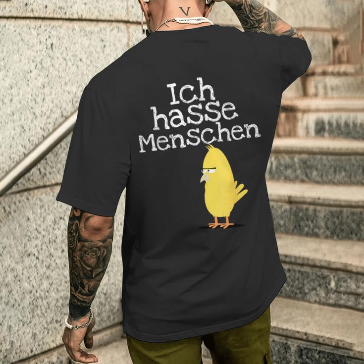 Ich Hasse Menschen Für Muffel T-Shirt mit Rückendruck Geschenke für Ihn