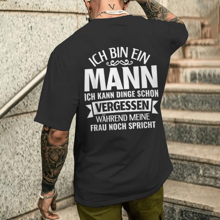 Ich Kann Dinge Schonergssen Ich Bin Ein Mann T-Shirt mit Rückendruck Geschenke für Ihn