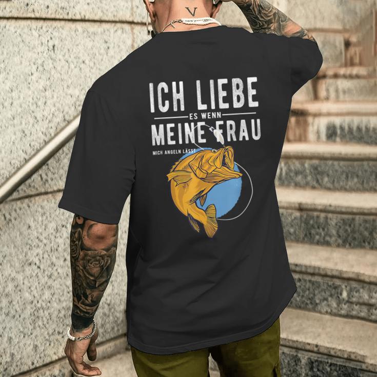 Ich Liebe Es Wenn Meine Frau Mich Fnelngehen Lässt T-Shirt mit Rückendruck Geschenke für Ihn