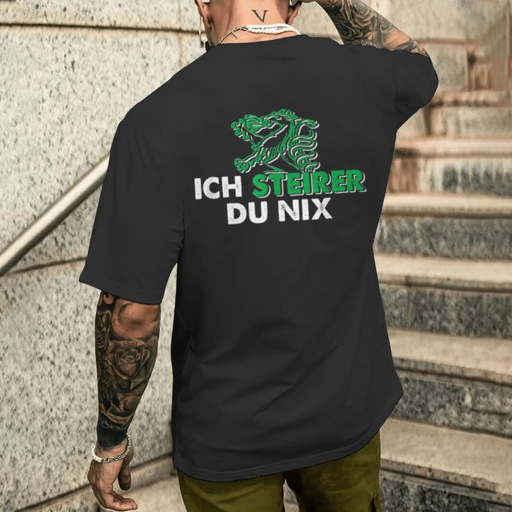 Ich Steirer Du Nix Steiermark T-Shirt mit Rückendruck Geschenke für Ihn