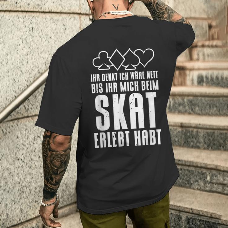 Ihr Denkt Ich Wäre Nett Skatspieler I T-Shirt mit Rückendruck Geschenke für Ihn