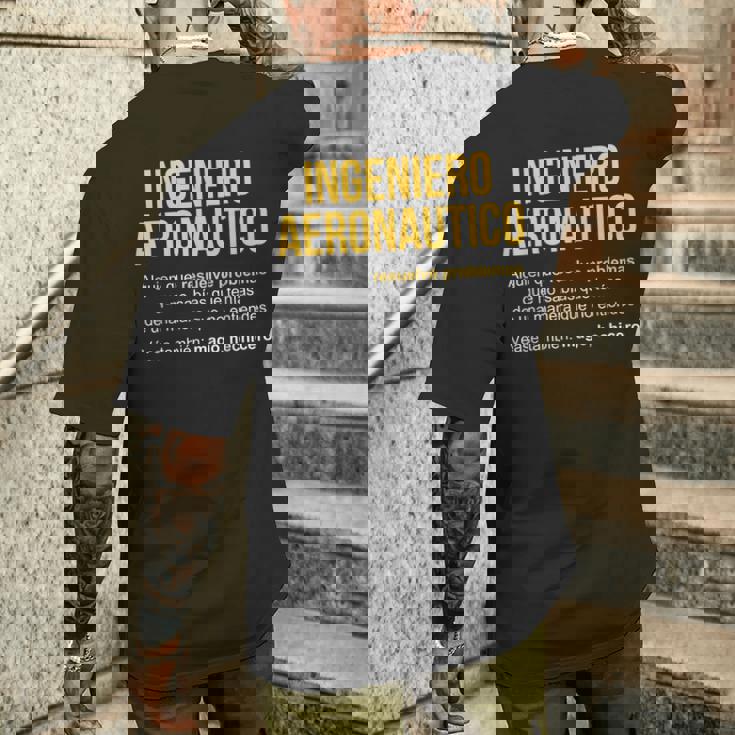 Ingeniero Aeronautico Definición Ingeniero Aeronautico Camiseta Hombre Estampado Espalda Regalos para él