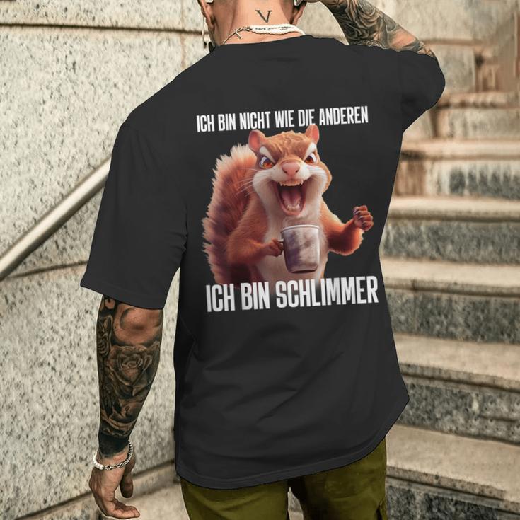 Ironie Ich Bin Nicht Wie Die Anderen T-Shirt mit Rückendruck Geschenke für Ihn